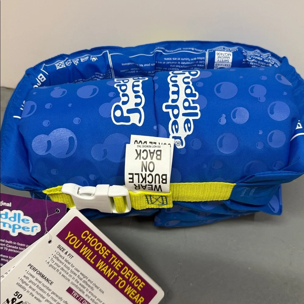 Puddle Jumper Kids Swim Vest - Blue Shark Design - Picture 4 of 5